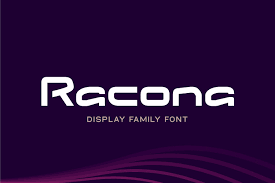 Пример шрифта Racona Regular